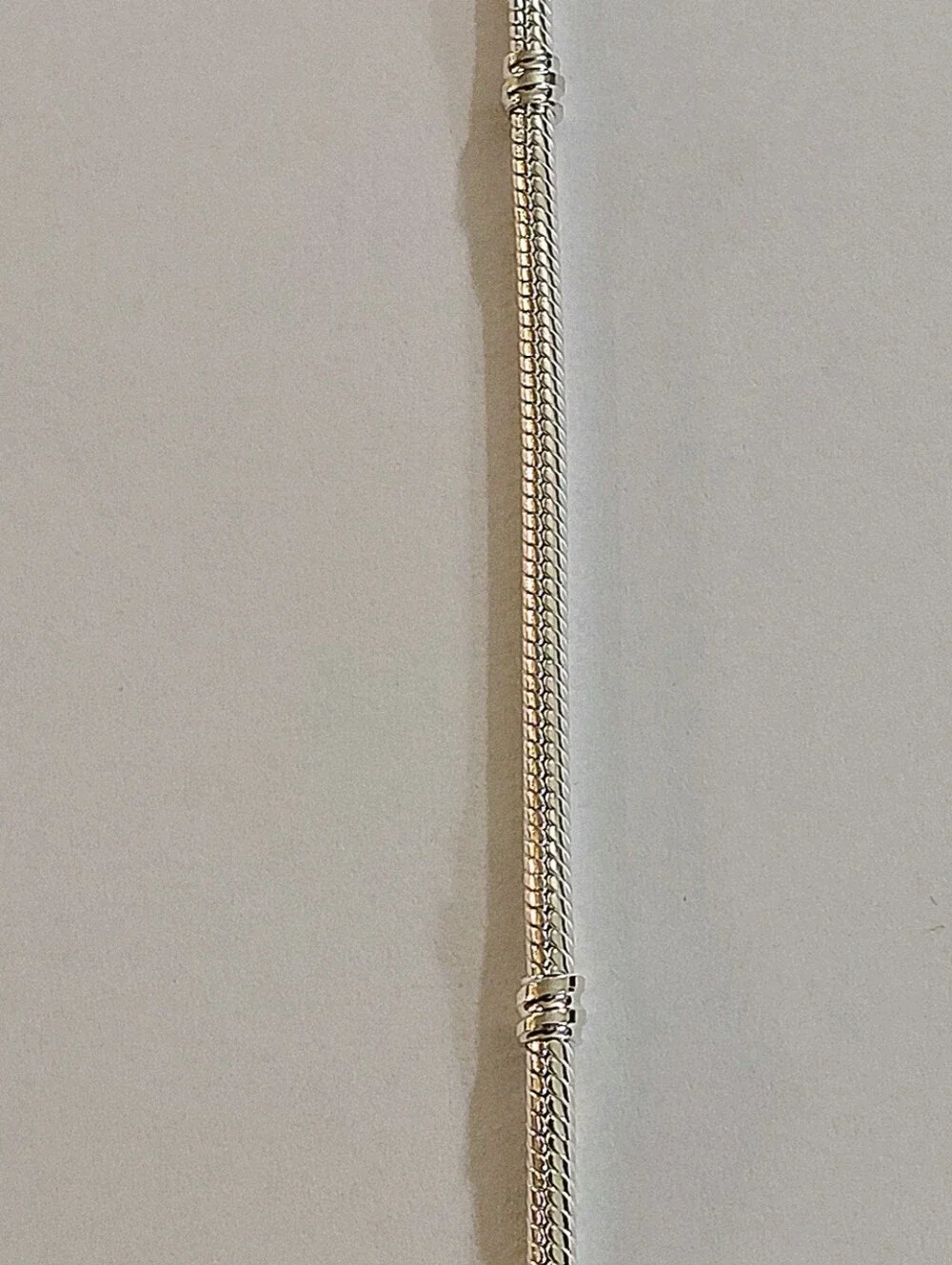 Authentic NEW Pandora Moments Sparkling Heart & Snake Chain Bracelet S925ALE CZ